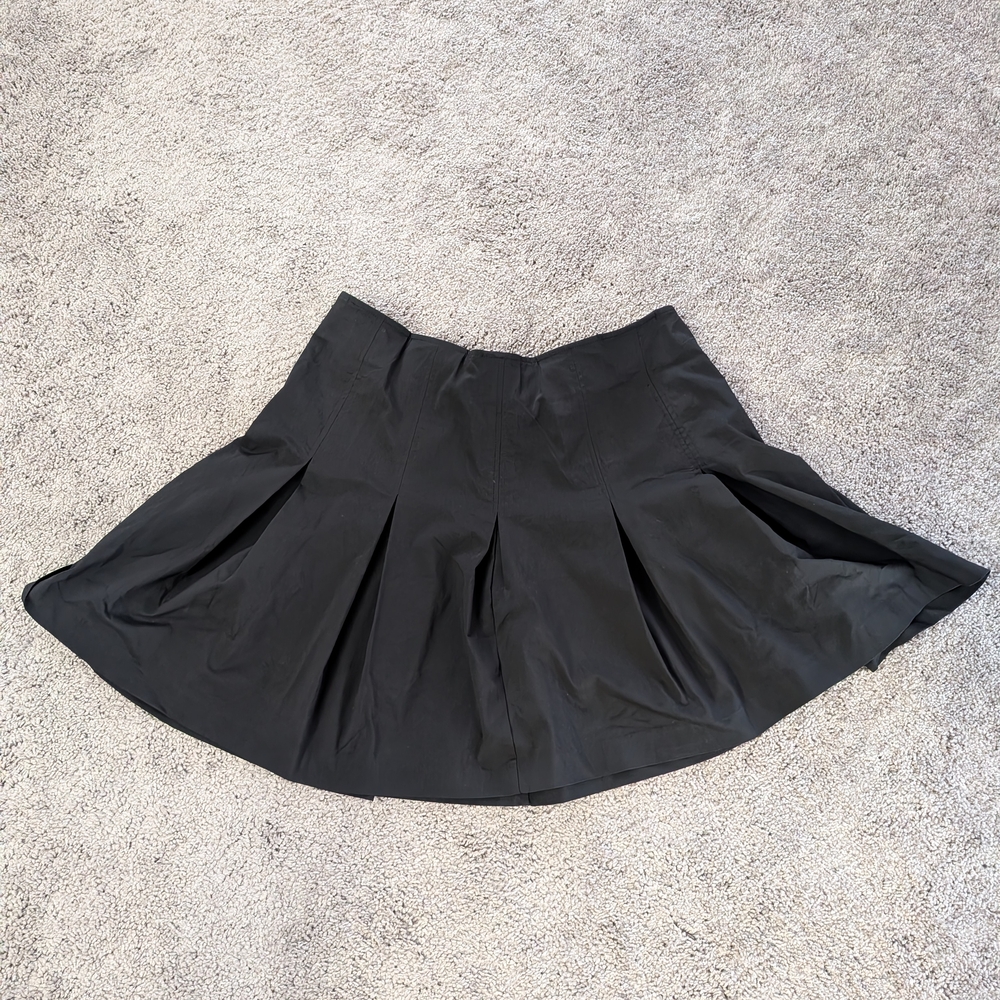 Torrid Black Mini Skater Skirt with Pleats